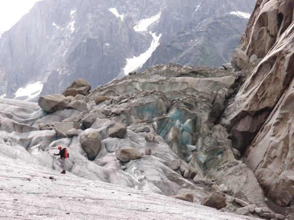 Adam on the Mer de Glace, just before you ascend the ladders off the glacier